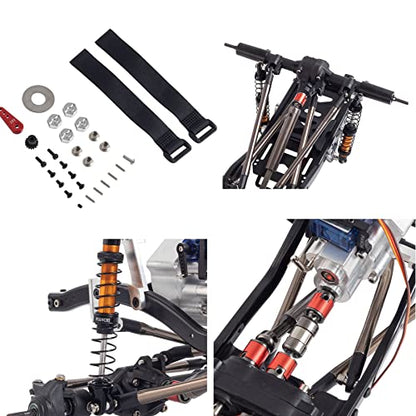 Chassis Frame Set Wheelbase 313mm with 2 Speed Transmission Reversed Front Axle for 1/10 RC Crawler Axial SCX10 II 90046 EX86100