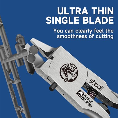 stedi Ultimate Model Nippers 5-Inch,Ultra-Thin Single Blade | Sprue Cutter plastic model with Protective Case for Gundam Repairing Plastic Model and Fixing, for Gunpla Model, 2026 - style: Ultimate Single-edged（for Professionals) 2026