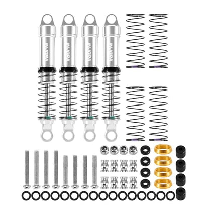 INJORA Silver Aluminum LS 59mm Oil Shock for Redcat Ascent-18 HPI Venture18 - color: Silver