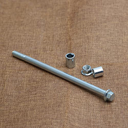 Mokuo 10mm 190mm Front Rear Axle with Bushing 6mm 15mm 20mm Fit for Motorcycle Pit Dirt Bike Moped Scooter QUAD ATV Mini Bike Parts - size: 10-190