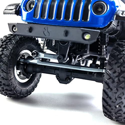 1/24th Aluminium Steering Rod Tie Links RC Upgrade Steering Linkage Set for Axial SCX24 AXI90081 Deadbolt AXI00001 AXI00002 AXI00005 AXI00006 Crawler Car (Titanium) - color: Titanium