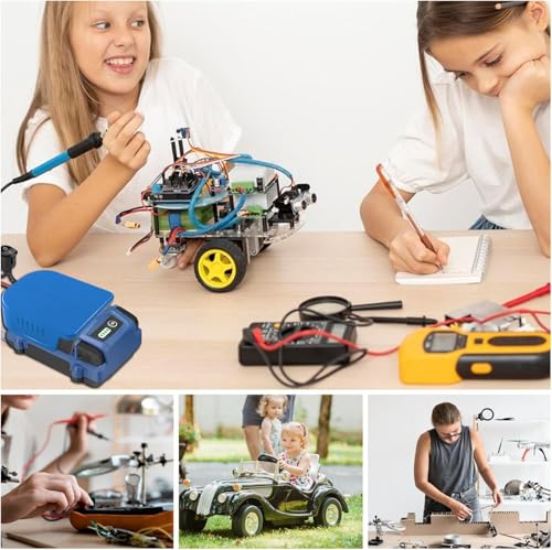 for Power Wheels Adapter Compatible with Kobalt 24V Battery,Kobalt Battery adapter with Fuse & Wire terminals, Power Connector for Robotics, DIY, Compatible for KB224-03 KB424-03 KB524-03 KB624-03 - style: for Kobalt 24V Battery Adapter