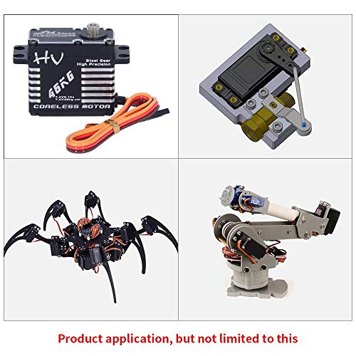 JX Servo CLS-HV7346MG 46KG Coreless Servo Motor 7.4V Digital Servo High Precision Steel Gear Full CNC Servo with 25T Servo Horn