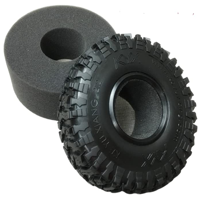 KYX Racing Rubber 2.2 Inch Tires 140mm * 55mm Tyres Upgrades Parts Accessories for 1/10 RC Crawler Car Axial Wraith (2pcs)