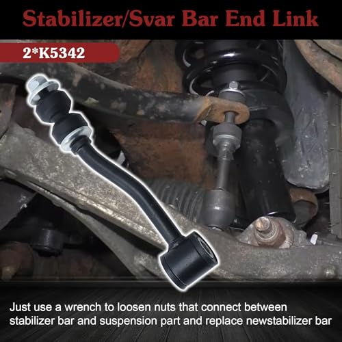 2* K3174 Front Sway Bar Link - Restore Classic Jeep Control | Compatible with 1991-2001 Jeep Cherokee 1991-1992 Comanche 1993-1995 Grand Cherokee 1993 Grand Wagoneer - color: 2*K3174, size: Sway Bar Link