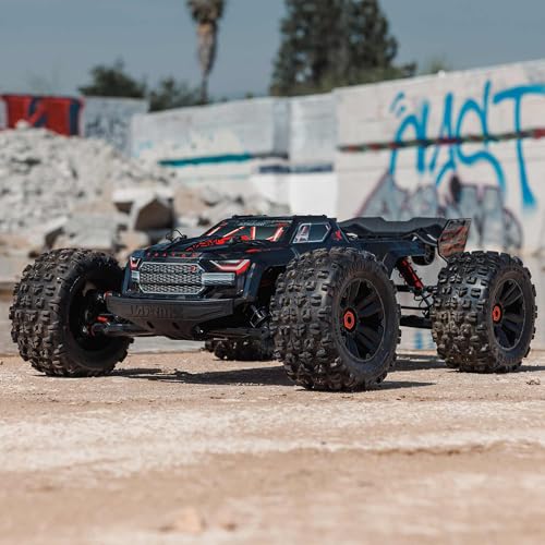 ARRMA RC Truck KRATON 4X4 8S BLX 1/5 Speed Monster Truck Black, RTR (Transmitter and Receiver Included, Batteries and Charger Not Included), ARA5808V2T1