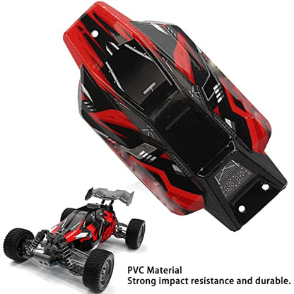 Car Body Shell for SCY 16201PRO 1/16 RC Car, PVC High Impact Resistance Remote Control Car Body Frame Replacement, Durable RC Shell with Exquisite Print and Precise Fit (Red) - color: Red