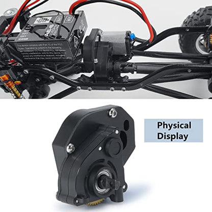 MORLORDY RC Metal Transmission Assembly Gearbox Case for 1/24 RC Crawler Car Axial SCX24 Upgrades Parts Accessories