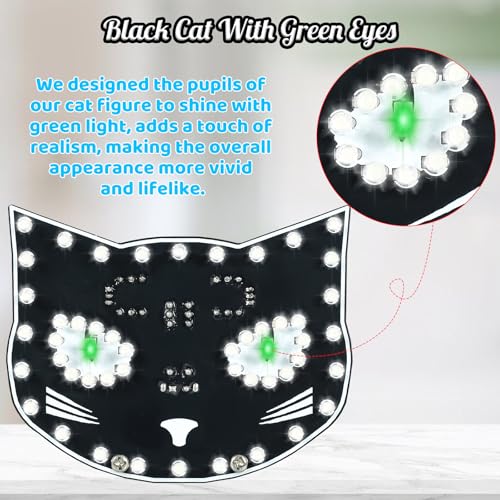 Black Cat Soldering Project, ICSTATION DIY Touch Control LED Cat Soldering Learning Kit With 3 Lighting Modes Brightness Adjustment Soldering Practice Kit for Adults College Students Education