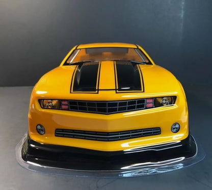 Preprinted PVC Body Shell for 1/10 On Road Racing Drift Car, No Cut, 1:10 Scale (Chevrolet Camaro, Yellow) - style: Chevrolet Camaro, Yellow