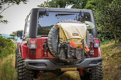 ALL-TOP Spare Tire Trash Bag, Heavy Duty Truck Tailgate Trash Bag, Cargo Storage Bag for Jeep, Truck, SUV or Car, Fit up to 40'' Tire (Gobi Tan) - color: Gobi Tan