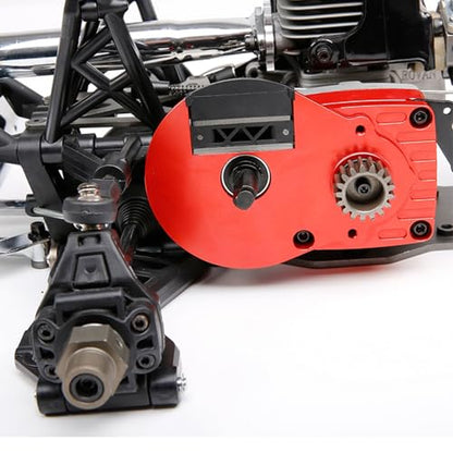 CNC Metal Quick Release Clutch Bell Support Frame Kit (Red) | for 1/5 Hpi Rofun Baha Rovan Km Baja 5b Ss 5t 5sc Rc Car Parts - color: Red