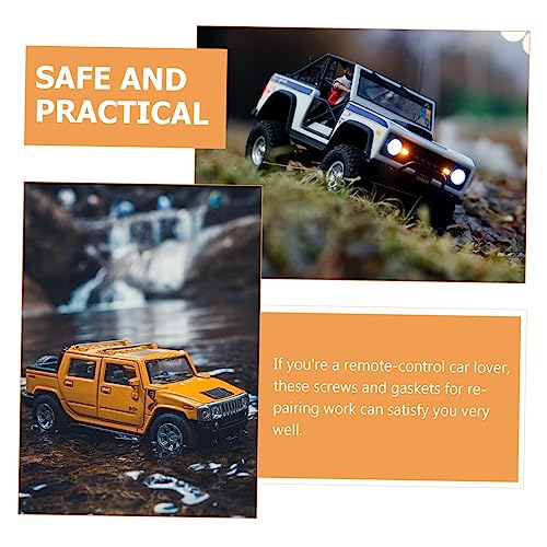 GLEAVI 1set Remote Screws Assortment Kit Gaskets and Screws for Rc Crawler Off-Road Vehicles Lightweight and Easy to Install for Repairs and Maintenance