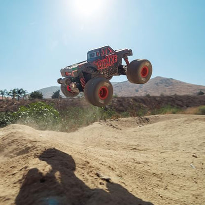 ARRMA 1/16 Quake GROM 4X4 RTR Brushed Monster Truck, Red | RC Truck, Battery & Charger Included, ARA2137T1 - color: Red