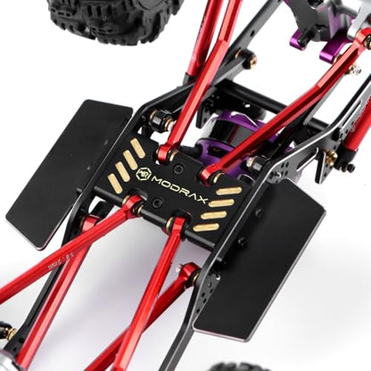 Brass Skid Plate for Axial SCX24 LCG Chassis 1/24 RC Crawler Upgrade | Designed for SCX24 LCG Chassis, CNC, 12.5g Weight