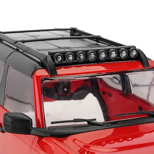 INJORA Roof Light Bar - Nylon Molded 8 LED Spotlight for 1/18 TRX4M Bronco