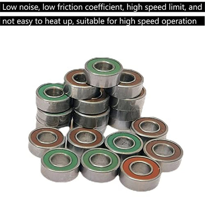 20 pcs MR115-2RS 5x11x4mm Replacement Precision Ball Bearings MR115 2RS