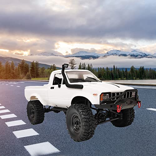 RC Crawler 1/16 4x4 Remote Control Offroad Pickup Truck for Adults - color: White