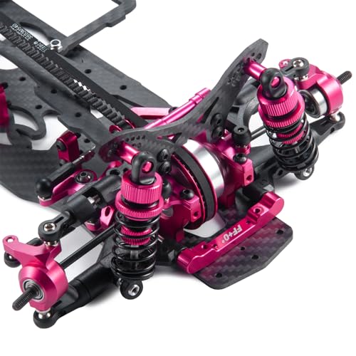 1/10 Alloy & Carbon AWD 4WD Drift Racing Car Frame Body Kit | For Sakura D4, RC Road Drift Car, Upgrade Parts