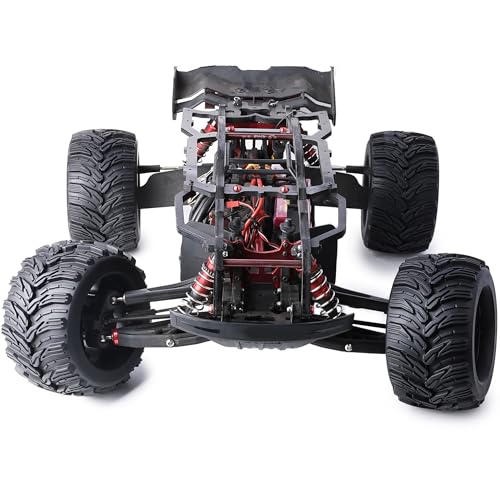 Preglued Larger 17mm Hex 1/8 RC Truck Wheels Tires 3.8“ RC Monster Truck Tyres for 1/8 Summit ERveo 1/8 Arrma 6S Kraton Outcast Notorious 1/7 6S Big Rock Redcat HPI 1/8 Savage JLB Cheetah - style: Directional Tread