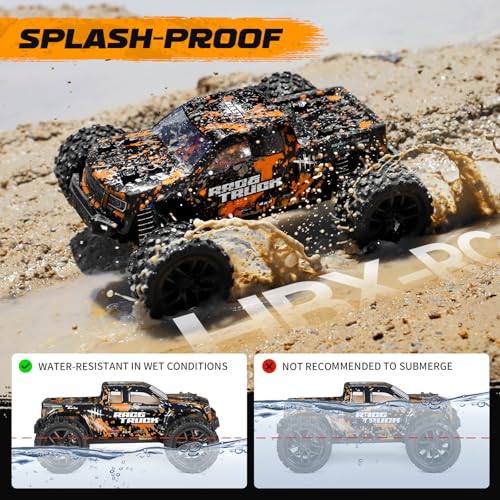HAIBOXING 18859 1:18 Scale RC Monster Truck 36km/h Speed, 4X4 Off Road Cars | Remote Control Waterproof Electric Powered RC Cars, All Terrain Toys Vehicles with 2 Batteries, Xmas Gifts for Kid and Adults - style: 1/18 Truck