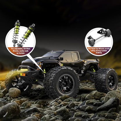 1/10 Brushelss RC Cars with Orange White Body Shell