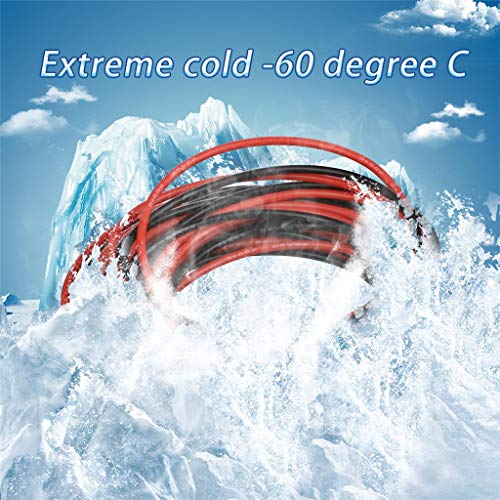 BNTECHGO 22 AWG Silicone Wire Red Black 10ft Stranded Tinned Copper Wire | Flexible 22 Gauge Stranded Wire Silicone Rubber Insulation For RC Models, Drone, Robot, LED Lighting Systems, 3D Printer, DIY - size: 22 gauge silicone wire 10ft and 10ft