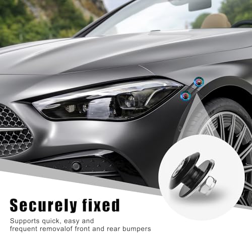 KVAEY Bumper Quick Release, JDM Front Rear Bumper Fasteners with Stainless Steel Screw Rubber O-Ring Washers, Universal Car Bumper Quick Release Tabs Trunk Bend Fenders Holders Kit (Colorful) - color: Colorful
