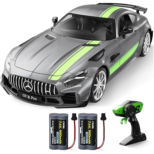 MIEBELY 1/12 Licensed Mercedes AMG GT R Pro RC Car Toy for Kids Adults - style: Grey-1/12