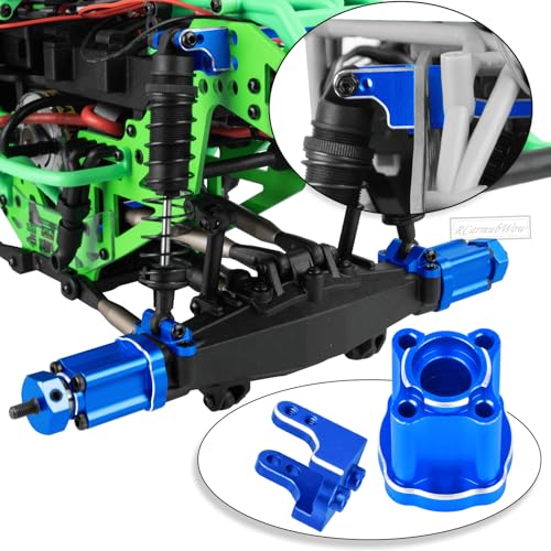 RC Upgrades for L0S1 1/18 Mini LMT 4X4,Driveshafts,Servo,Body Mount,Upper&Lower Shock Mount,Side Panel Crossbar,Rear Cup,Steering Cup&C Hub,Steering Links,Shock Strengthen Mount,Navy Blue - color: Navy Blue(1set)