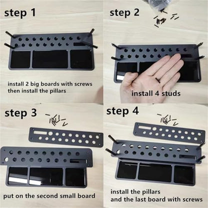 RC Repairs Spare Parts For RC Model Car Aircraft Boat Acrylic Screwdriver Storage Rack Holder Organizers Tool Place Support
