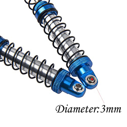 4Pcs ShareGoo Adjustable Metal Shock Absorber 70/80/90/100/110/120mm Damper Compatible with Traxxas TRX4 TRX6 G63 Axial SCX10 D90 90046 AXI03007 1/10 RC Rock Crawler (120mm Hole Distance) - size: 120mm Hole Distance