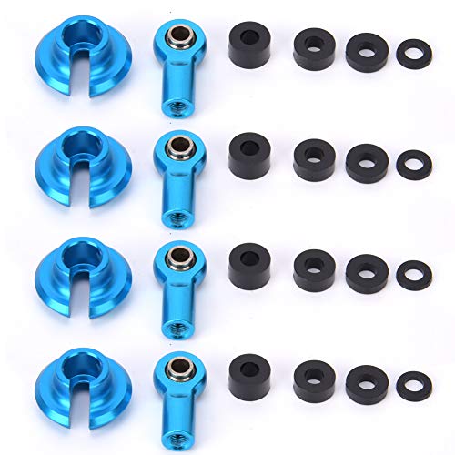 CNC Precision Machined Link Rod End Ball Joint Set for 1/10 ECX 2WD RC Car, Durable Accessories (Blue ECX1038B)