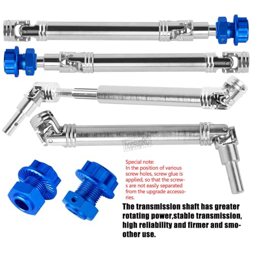 RC Suspension Arms Set&Steering Block Knuckles&Drive Shaft Axles Upgrades Part for 1/10 Kraton Outcast 4S V2 BLX,CVD Driveshafts Suspension Arms Hubs Caster Blocks.Navy Blue(Only Fit V2) - color: Navy Blue(2pcs)