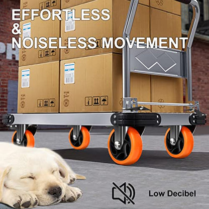 QNCZ 4" Caster Wheels, Outstanding Casters Set of 4 Heavy Duty, Silent Industrial Casters, Locking Casters Wheels for Furniture, Castor Wheels for Cart, Workbench. | Easy to Install, Efficient operation, convenient braking,Silent, Floor friendly,Widely Ap