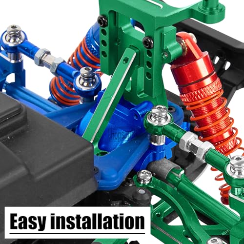 Alloy Gearbox Transmission Case Front&Rear Differential Housing for 1/18 LaTrax Teton Desert Prerunner Rally,Wave Box Gearbox Hops Up,SST-Replaces Part 7530(Navy Blue) - color: Navy Blue(2pcs)