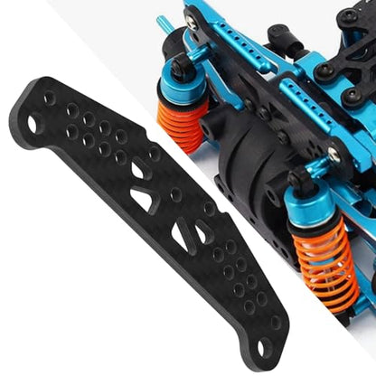 2pcs RC Car Shock Tower Carbon Fibre Compatible with Tam-iya TT01 TT01E Front and Rear