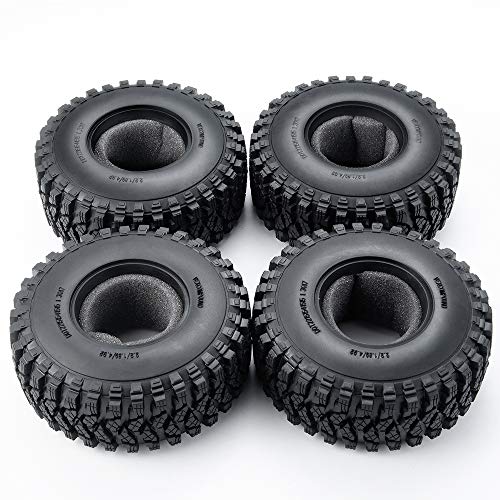4pcs 2.2" Crawler Tires 125 * 50mm with Foam Insert for 1/10 RC Crawler Car Axial SCX10 TRX4 Wraith RBX10 RR10