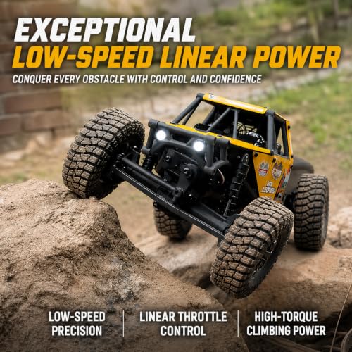 UDIRC Upgraded UCX2405PRO 1/24 Brushless RC Crawler, FOC 4WS RC Rock Tuck | FOC Outrunner Motor, 2-Speed, Cruise Control, RTR 4x4 RC Crawler, Upgraded Drag Brake, Hall Effect Radio & Foam-Filled Tires
