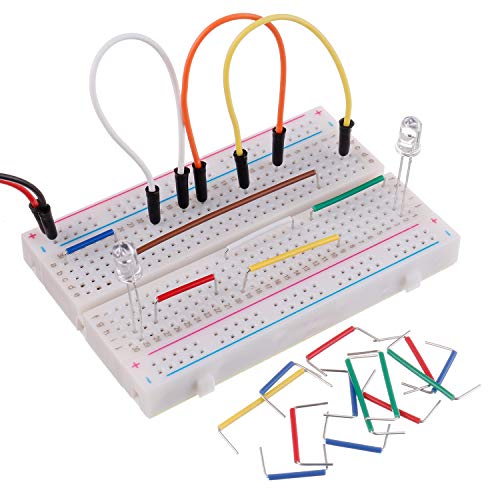 BOJACK 14 Vaules 840 pcs 2-125mm Solderless Flexible Breadboard Connecting Line Cables Breadboard Jumper Wires kit - size: 14 Vaules 2-125mm / 840 Pcs