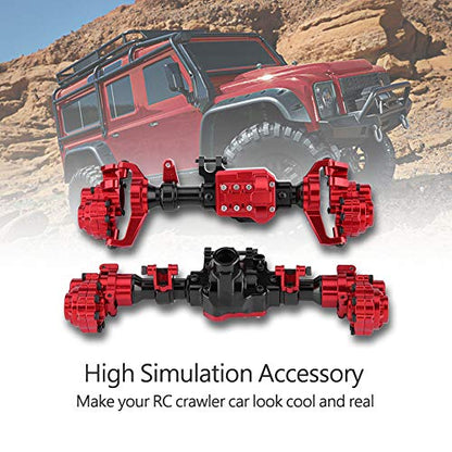 Portal Axles, Metal Front Rear Portal Axles for Traxxas TRX-4 1/10 Scale Model Car Accessory Eco-Friendly Durable and Not Easy to Deform