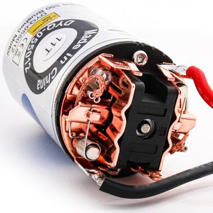 RC Motor 550 16T Brushed Motor Waterproof Stainless Steel Shell Brushed Motor Climbing Car Large Torque Motor Replacement for Slash TRX4 TRX6 G63 ARRMA AXIAL - size: 16 T