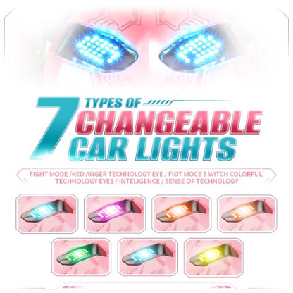 Pink Rc Gesture Sensing Stunt Car Toys for Girls 3 4 5 6 7 8 9 10 1112 Years Old, Drift Hand Control Remote Control Cars with Light & Music, 4WD 360°Rotation Double Side Cars Birthday Gifts for Kid - color: Pink