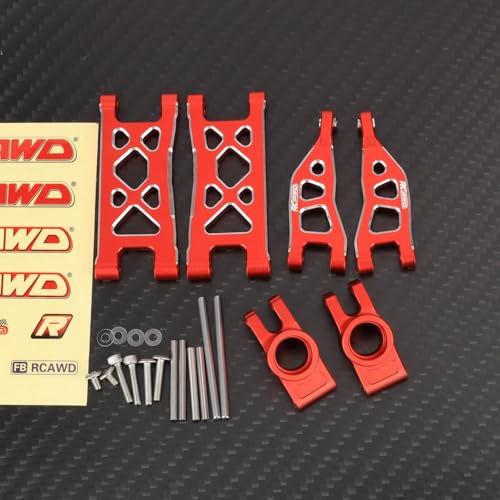 RCAWD Aluminum Rear Suspension Arm Hub Set for Arrma Mojave Grom