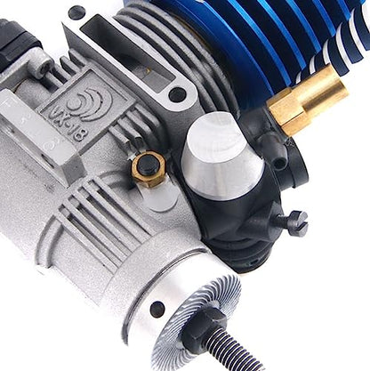 VX18 Nitro Methanol Engine, Vertex .18 Engine for 1/10 Scale RC Car Truck | .18 Displacement Nitro Methanol Glow Plug Engine Replacement for 1/10 Scale Rc Offroad Buggy Truck