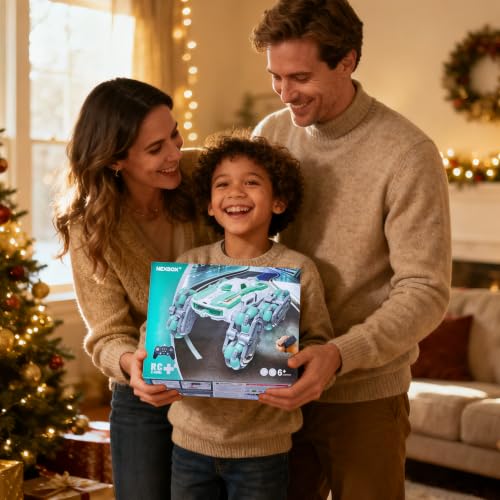 8WD Remote Control Car Toys for Kids, Gesture Sensing RC Stunt Truck | Birthday Gifts, Great for Boys Age 6-12, Cool Toys with Lights Music Spray, Transformable & Durable - color: Sky Blue