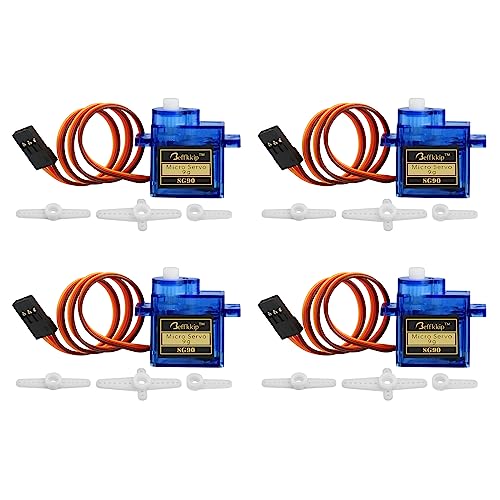 4Pcs SG90 9g Micro Servos for RC Robot Helicopter Airplane Controls Car Boat - style: 4PCS