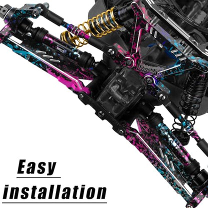 RC Upgrades Part for Stampede Slash Rustler JatO 4X4 VXL/BL-2s,RC #45 Steel CVD Drive Shafts,Harden Front Rear Driveshaft Axles Hops up(4PCS),Replace #9051#9052 Colour - color: Colour(4pcs)