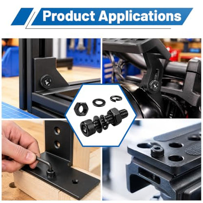 1320PCS M3 Socket Head Screws Nut and Washer Assortment Kit 12.9 Steel | M3-0.5 x6/8/10/12/16/20/25/30mm Black Zinc Plated Metric Bolts with Storage Case, prevents stripped heads during RC/DIY build - size: G12.9 M3 1320PCS