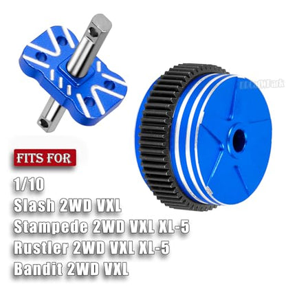 RC Differential Locker Spool Diff Case Mounts & Differential Case Upgrades Part for 1/10 Slash 2WD VXL/Stampede 2WD VXL XL-5/Rustler 2WD VXL XL-5/Bandit 2WD VXL,Navy Blue - color: Navy Blue - (Upgrades Part)